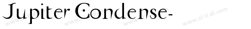 Jupiter Condense字体转换
